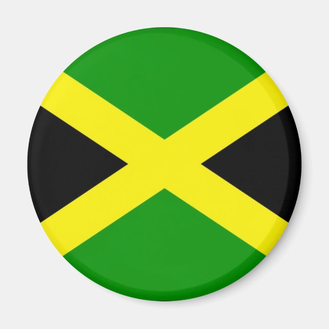 Jamaica Flagga Magnet (Framsidan)