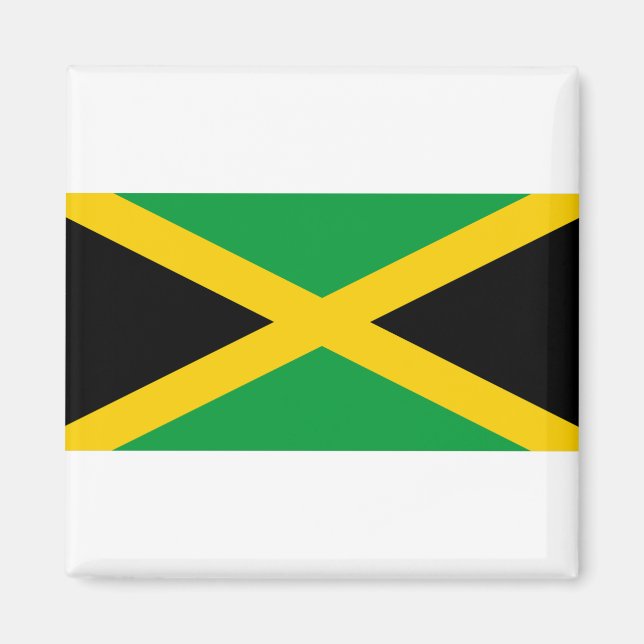 Jamaica Flagga Magnet (Framsidan)