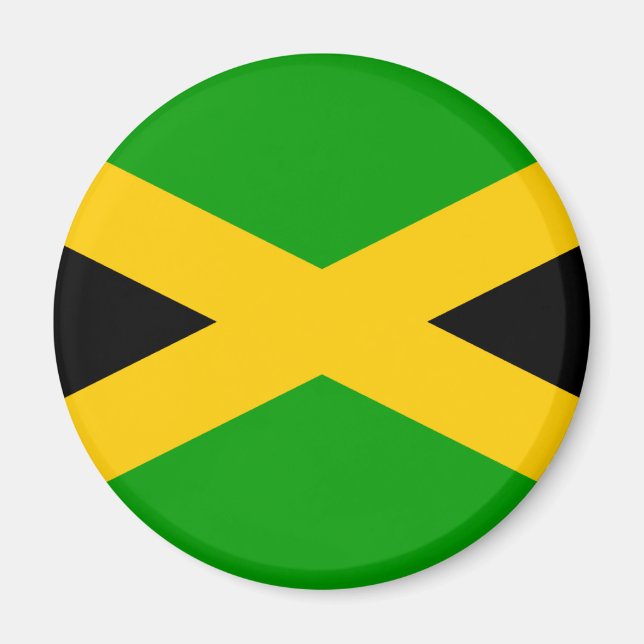 Jamaica Flagga Magnet (Framsidan)