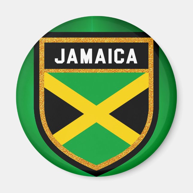 Jamaica Flagga Magnet (Framsidan)