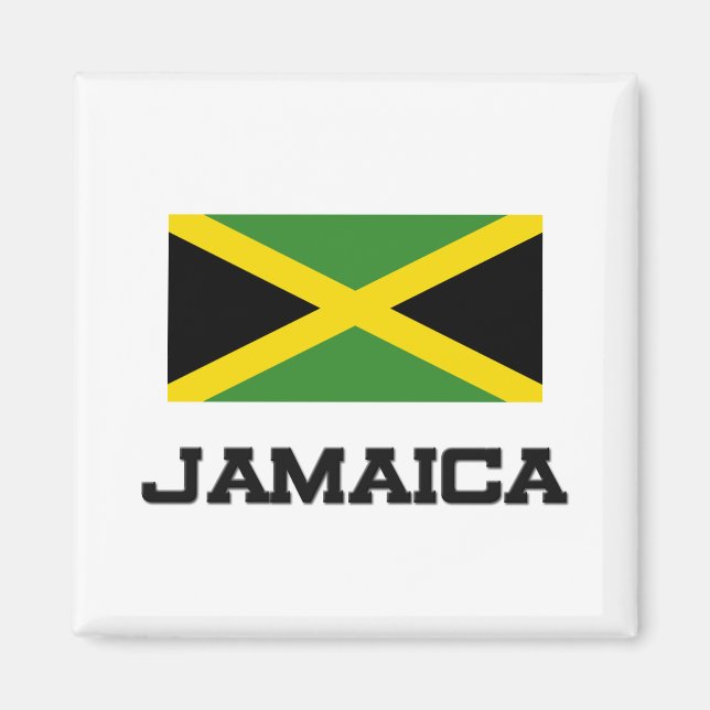 Jamaica Flagga Magnet (Framsidan)