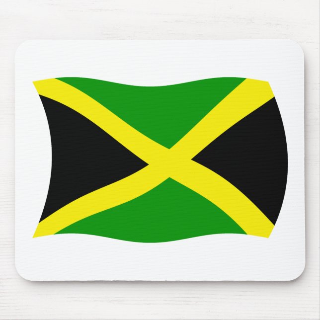 Jamaica Flagga Mousepad Musmatta (Framsidan)