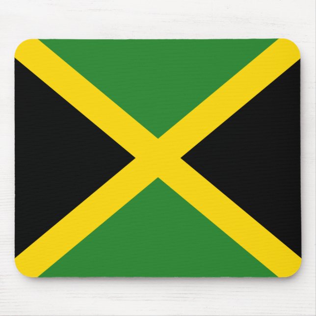 Jamaica Flagga Mousepad Musmatta (Framsidan)