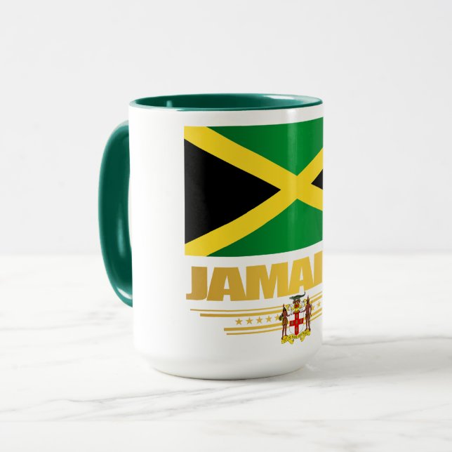 Jamaica Flagga Mugg (Framsida vänster)
