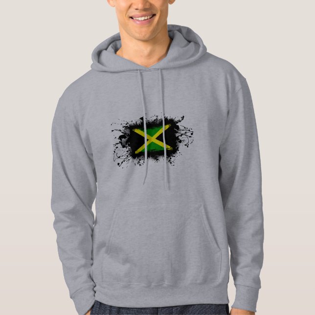 Jamaica Flagga Munkjacka (Framsida)