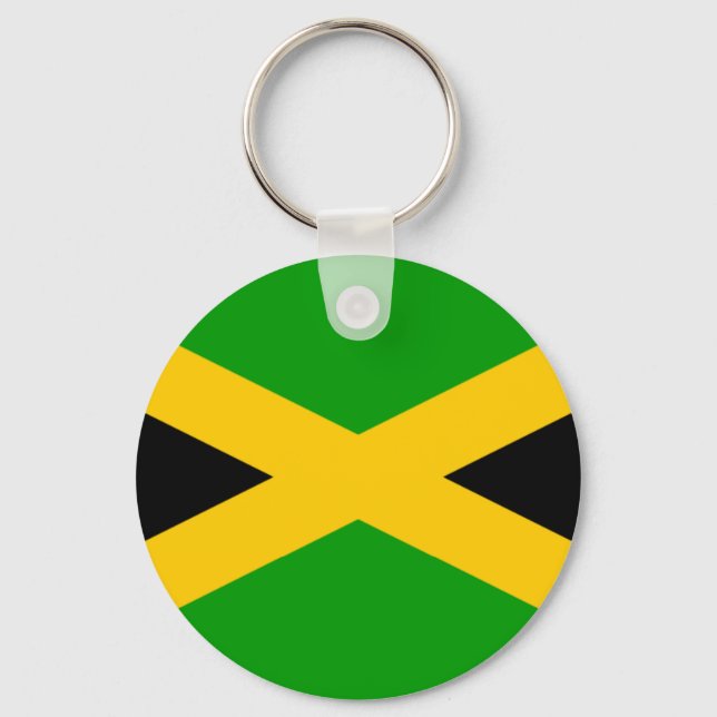 Jamaica Flagga Nyckelring (Framsida)