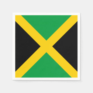Jamaica Flagga Pappersservett