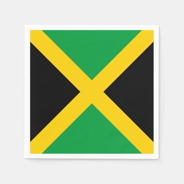 Jamaica Flagga Pappersservett (Framsidan)