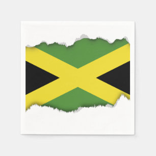 Jamaica Flagga Pappersservett