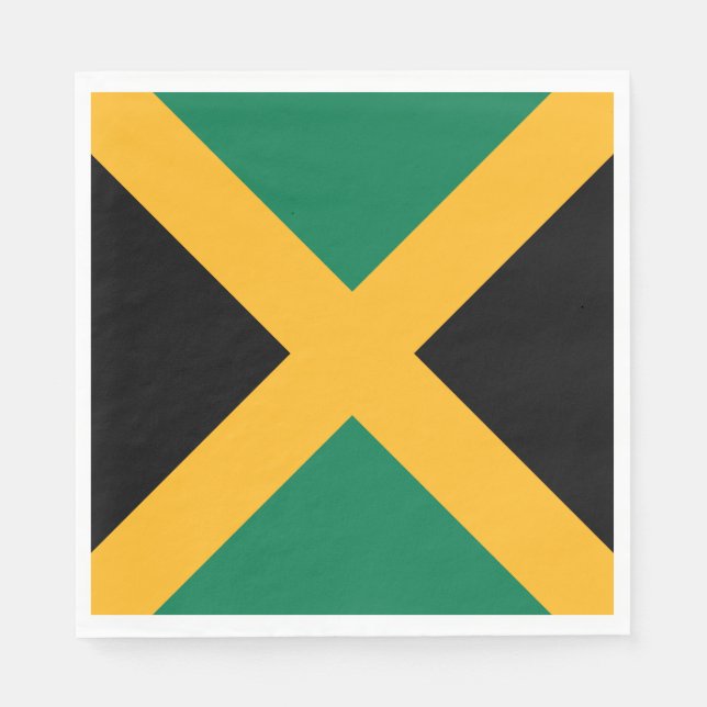 Jamaica Flagga Pappersservett (Framsidan)