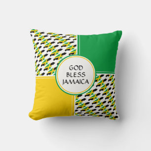 JAMAICA Flagga Patriotic Jamaican Kudde