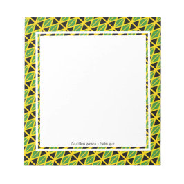 JAMAICA FLAGGA Patriotic JAMAICAN Personlig Anteckningsblock