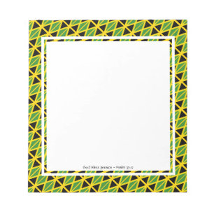 JAMAICA FLAGGA Patriotic JAMAICAN Personlig Anteckningsblock