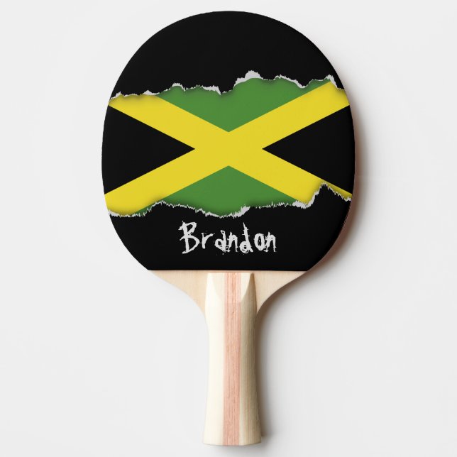Jamaica Flagga Pingisracket (Framsidan)