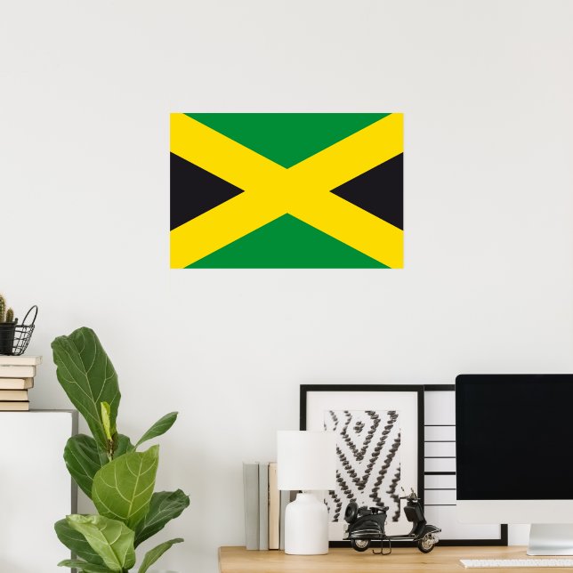 Jamaica flagga poster (Hemmakontoret)