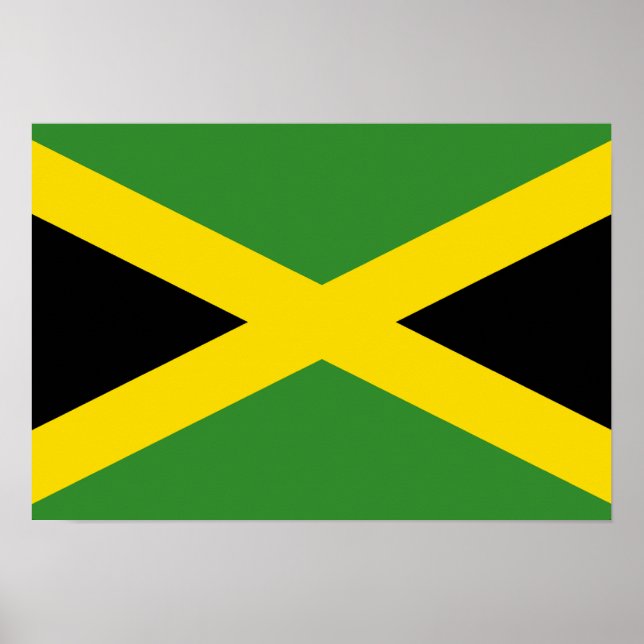 Jamaica Flagga Poster (Framsidan)