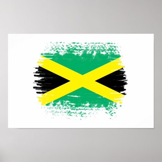 Jamaica flagga poster (Framsidan)