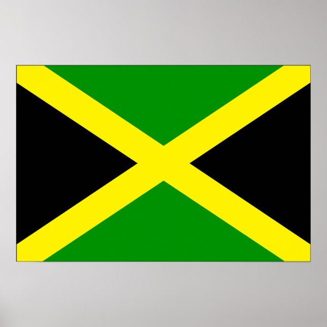 Jamaica Flagga Poster (Framsidan)