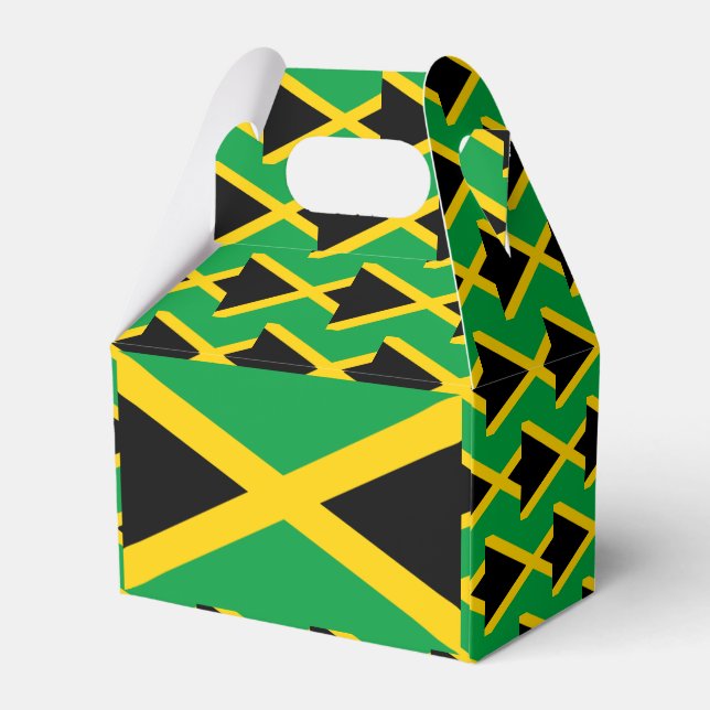Jamaica Flagga Presentaskar (Baksidan Sidan)