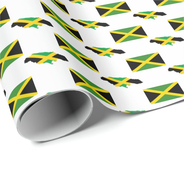 JAMAICA FLAGGA PRESENTPAPPER (Rullad Hörn)