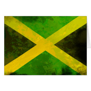 jamaica flagga - Reggae-rötter Hälsningskort