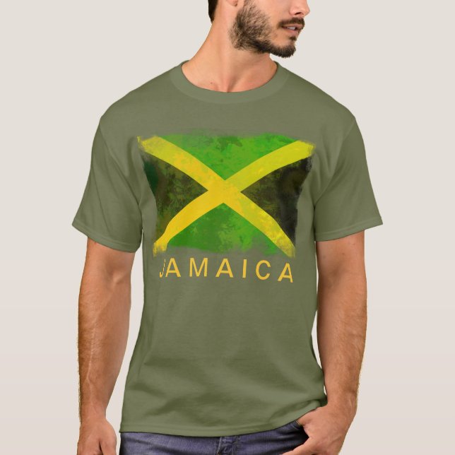 jamaica flagga - Reggae-rötter T-shirt (Framsida)