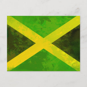 jamaica flagga - Reggae-rötter Vykort