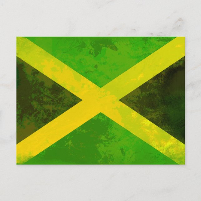 jamaica flagga - Reggae-rötter Vykort (Framsida)