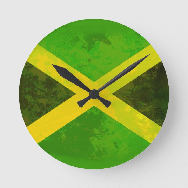 jamaica flagga - reggaen rotar rund klocka (Framsida)