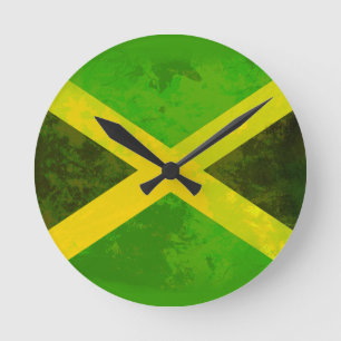 jamaica flagga - reggaen rotar rund klocka