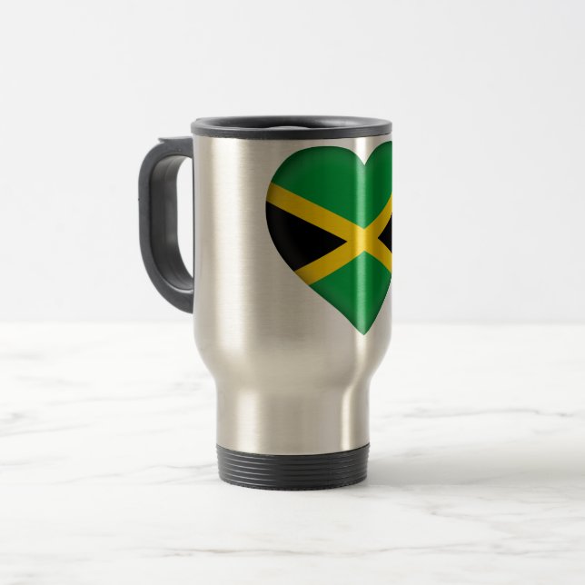 Jamaica flagga resemugg (Framsida vänster)