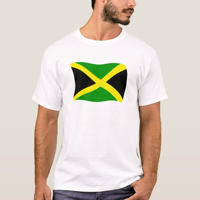 Jamaica Flagga Shirt Tee (Framsida)