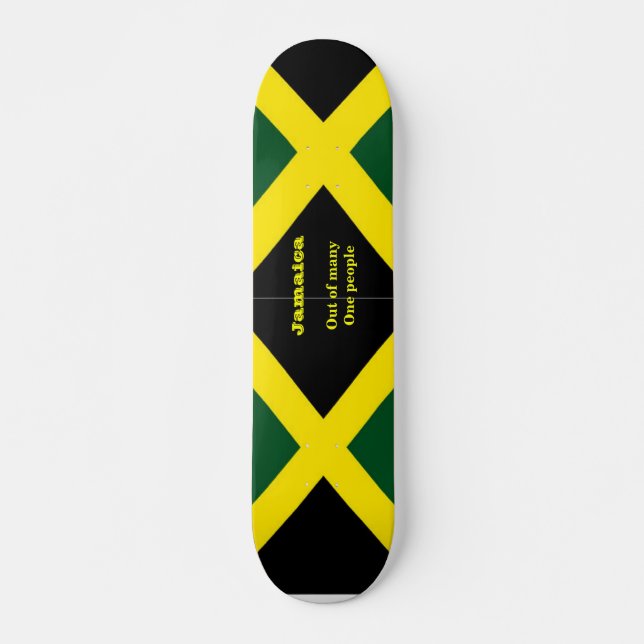 Jamaica flagga skateboard bräda 20,5 cm (Framsida)