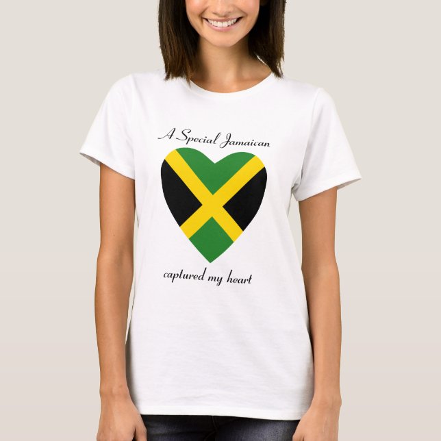 Jamaica Flagga Sötnos T-Shirt (Framsida)