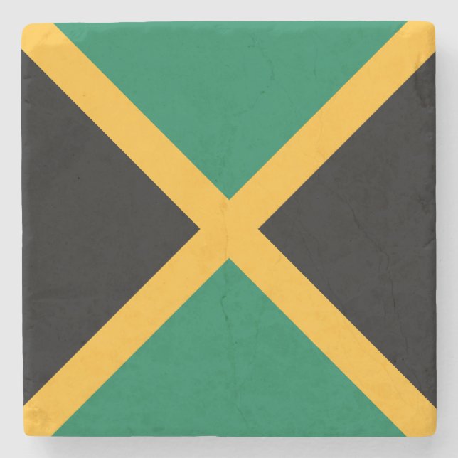 Jamaica Flagga Stenunderlägg (Framsidan)
