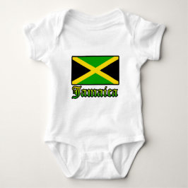 Jamaica flagga, svart, grönt och gult tee shirt