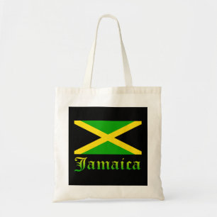 Jamaica flagga, svart, grönt och gult tygkasse