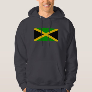 Jamaica flagga sweatshirt med luva