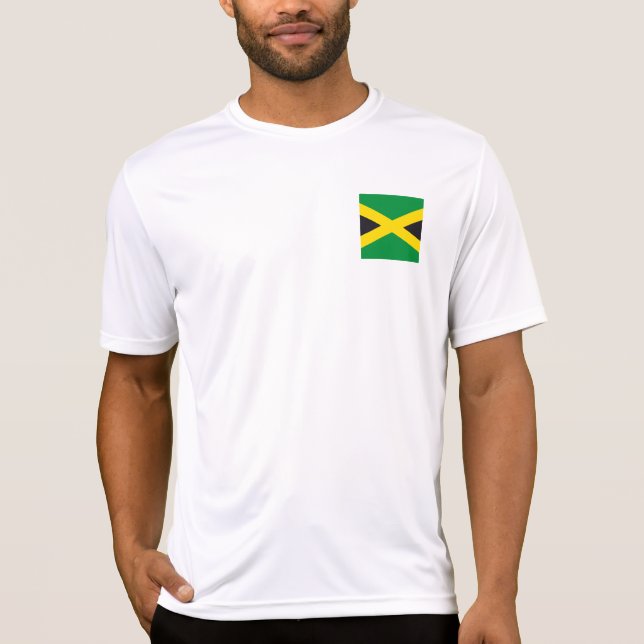 Jamaica flagga t shirt (Framsida)