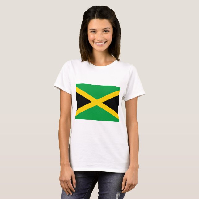 Jamaica Flagga T-shirt (Hel framsida)