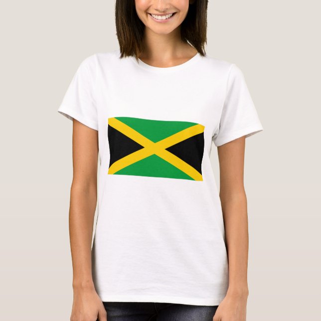 Jamaica Flagga T Shirt (Framsida)
