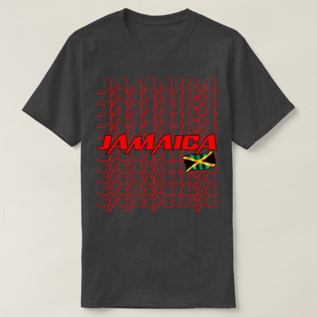 Jamaica Flagga T Shirt (Design framsida)