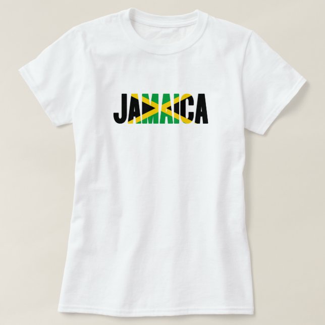 Jamaica Flagga T Shirt (Design framsida)