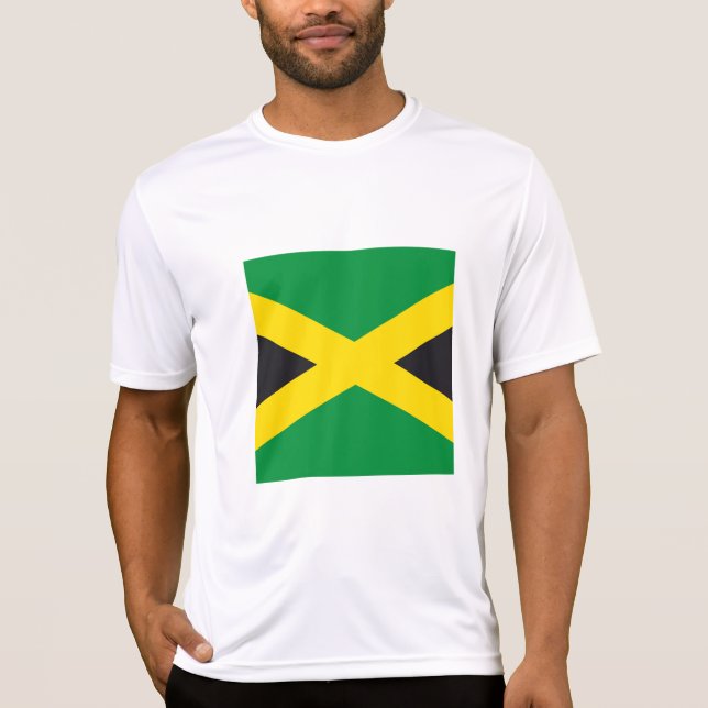 Jamaica flagga t shirt (Framsida)