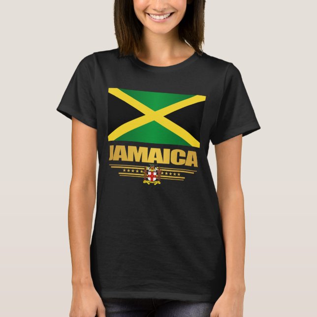Jamaica Flagga T-Shirt (Framsida)