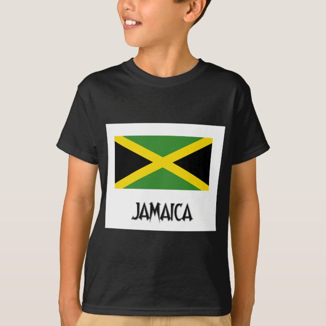 Jamaica flagga tee shirt (Framsida)