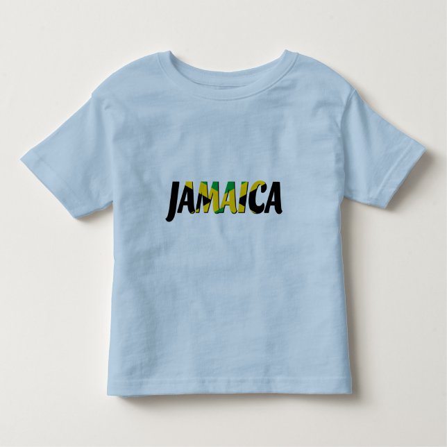 Jamaica flagga text T-Shirt (Framsida)