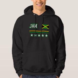 Jamaica Flagga Tröja Med Luva