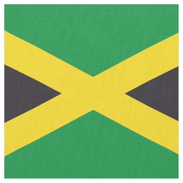 Jamaica flagga tyg (Närbild)
