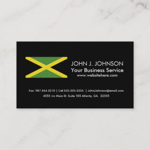 Jamaica Flagga Visitkort
